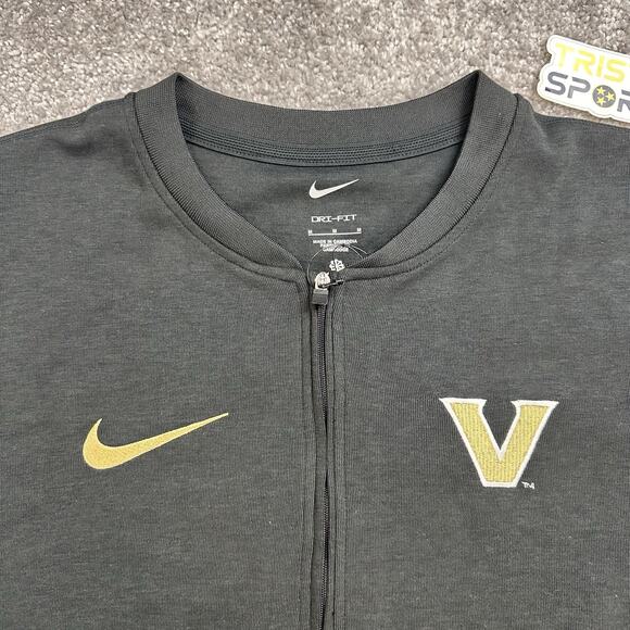 Vanderbilt Commodores Nike On Field 1/4 Zip Shirt Mens Sz Medium Gold Black - Picture 3 of 9